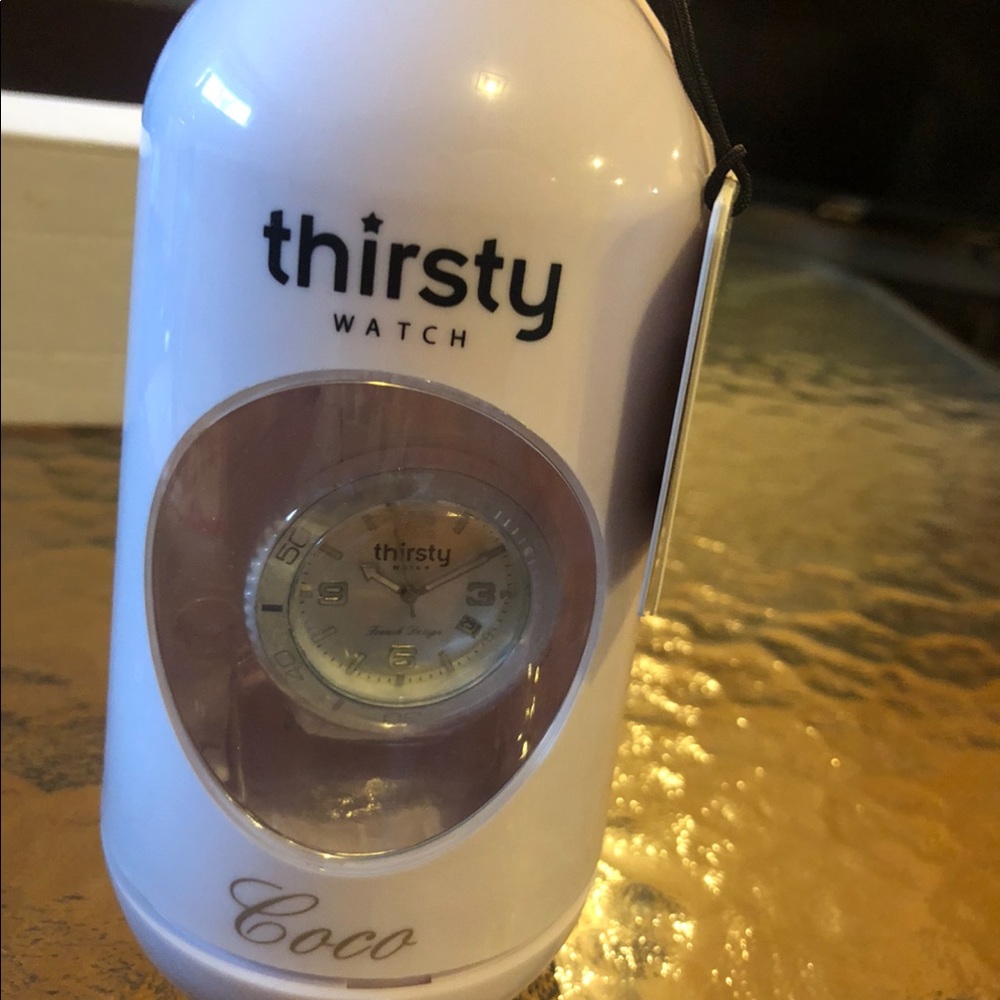 Thirsty watch white